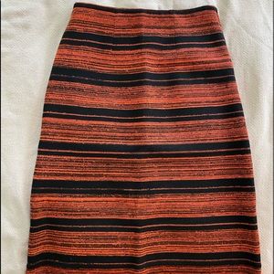 Vintage: Coltalia Italian Orange & Black Skirt